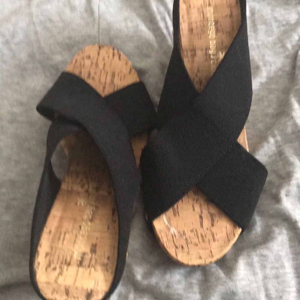 Black cork Sandals